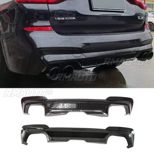 สปอยเลอร์กันชนหลังรถยนต์แบบดิฟฟิวเซอร์สีดำเงา สำหรับตกแต่ง BMW X3 G01 G08 ปี 2018-2021 อุปกรณ์ตกแต่งรถยนต์ - Product Image 1