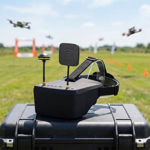แว่นตา FPV แบบพกพา LS-800D รองรับการ์ด TF บันทึกวิดีโอ 30 เฟรมต่อวินาที หน้าจอ 5 นิ้ว สำหรับการส่งภาพจากอากาศยานไร้คนขับ - Product Image 1