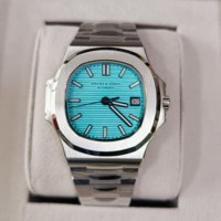 Neue Luxus-Herrenuhren mit Automatikwerk, 30M Wasserdicht, Quadratische Form, Edelstahl-Sportchronograph für Männer