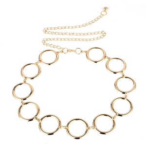 Chaîne de Taille Grande Décorative Polyvalente ZPE2959 pour Femmes Ceinture Métallique Tunique Robe Accessoire - Product Image 3
