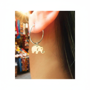 925 Sterling <b>Silver</b> Elephant Earrings From Turkey - Product Image 3