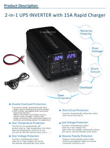 가정 및 사무실 사용 220V/<span class=keywords><strong>230V</strong></span> 장시간 백업 순수 사인파 인버터 및 <span class=keywords><strong>UPS</strong></span> - Product Image 5