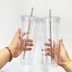 Cute Custom BPA Free <b>Plastic</b> <b>Straws</b> Strawberry Watermelon Halloween Printed <b>Drinking</b> <b>Straw</b> Bulk <b>Straws</b> for 16oz Glass Can - Product Image 3