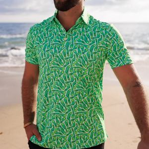 Polos de Golf de Secado Rápido para Hombre, Diseña Tu Propio Cuello Tipo Blade, Camisetas de Golf al Por Mayor - Product Image 2