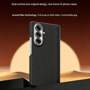 Étui de téléphone magnétique de luxe en fibre de carbone antichoc en fibre d'<span class=keywords><strong>aramide</strong></span> pour Samsung Galaxy <span class=keywords><strong>Z</strong></span> <span class=keywords><strong>Fold</strong></span> 7 6 5 4 <span class=keywords><strong>3</strong></span> - Product Image 3