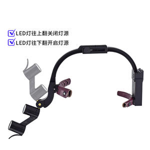 Lentes de aumento dentales con luz sin sombras, luz blanca fría de 5500-7000K ajustable para uso médico dental, certificado CE - Product Image 2