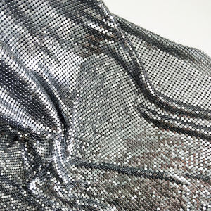 3MM pırıltılı metalik pullu zincir bağlantı kumaş perde <span class=keywords><strong>Metal</strong></span> örgü kumaş masa örtüsü parti zemin için - Product Image 4