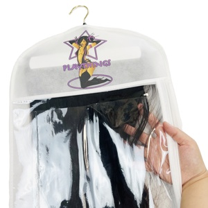 Sac d'emballage pour Extension de cheveux, de bonne qualité, blanc, personnalisé, fermeture éclair, stockage de perruque en Pvc - Product Image 3