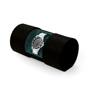 Thiết Kế Mới Nhất Độc Đáo Hình Trụ Sang Trọng Pu + Bìa Đồng Hồ Hiển Thị Hộp Bao Bì Hộp Đồng Hồ - Product Image 3