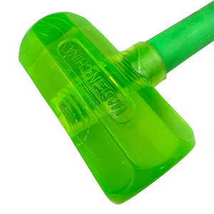 Marteau de sécurité transparent vert en <span class=keywords><strong>caoutchouc</strong></span> souple 480G avec manche en plastique pour l'installation de carreaux, le bricolage du bois et la personnalisation OEM - Product Image 4