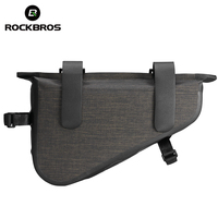 Tas Rangka Sepeda ROCKBROS Tahan Air, Tas Tabung Atas, Tas Depan Sepeda untuk Ponsel, Aksesoris Bersepeda