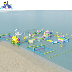 Lily jouets paresseux piscine parc aquatique gonflable flottant parc aquatique adultes Sport aquatique jeu aquatique parc aquatique pour lac