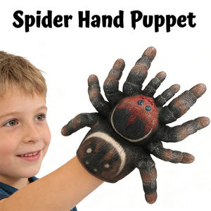 Marionnettes d'animaux réalistes en gros pour Halloween – Marionnette araignée pour enfants, idéale pour les jeux de rôle - Product Image 2