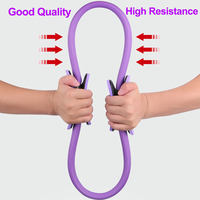 Anillo de Pilates Antideslizante de Goma con Agarre de Espuma Suave, Cómodo para Entrenamiento, Logotipo Personalizado, MOQ Bajo