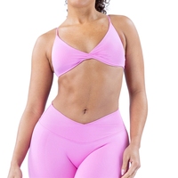 Bra Yoga Seamless Cross-Border, Ketat, Cepat Kering, untuk Lari dan Fitness, Desain Cross-Back untuk Bersepeda Outdoor