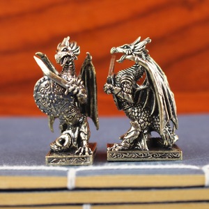 <span class=keywords><strong>Armatura</strong></span> di drago in ottone puro Dingtong con draghi in volo che stendono le ali, oggetti antichi retrò <span class=keywords><strong>per</strong></span> decorazione da tavolo. - Product Image 5