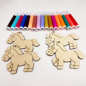 Porte-clés vierges en bois compensé personnalisables pour cadeaux de Noël et de fête des 100 jours de bébé - Product Image 2