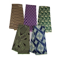Tissu Africain Imprimé en Cire de Polyester de Bonne Qualité, 6 Yards