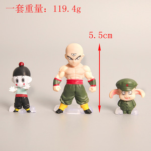 Ensemble de 8 figurines d'action PVC Dragon Ball Z (DBZ) en gros : <span class=keywords><strong>Goku</strong></span>, Oolong, Tien Shinhan, Maître Roshi, Gogeta, Saiyan – Collection 2025 - Product Image 3