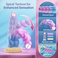 Vibrateur en forme de licorne à télécommande rechargeable, ventouse, spirale, silicone coloré, jouets sexuels pour femmes, stimulation du point G, masturbation