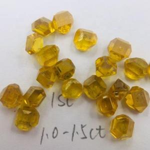 Diamant brut jaune fantaisie VVS HPHT cultivé en laboratoire, cristal non taillé certifié IGI pour la fabrication de bijoux et la matière première - Product Image 3