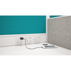 Estación de trabajo de oficina convertible de madera moderna de 6 plazas con diseño modular de cubículo de partición para uso doméstico y de oficina - Product Image 6