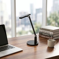 Lampe de table LED 18W de haute qualité, CRI 95+, protection des yeux, lampe de bureau pour enfants, lampe d'étude moderne minimaliste avec minuteur Pomodoro