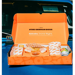 Tùy chỉnh nhà hàng takeout gà shawarma hộp Togo doner Kebab gối bọc hộp thực phẩm ăn trưa chăn thả đóng gói phục vụ Divider hộp - Product Image 5