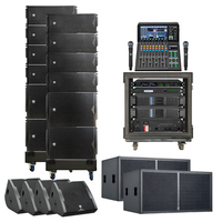 Haut-parleur Line Array passif double 10 pouces LS3 (8+4+4+2sub) LA210/LA118B 700W/500W Mono XLR/Speakon Boîtier en bois Aimant en ferrite