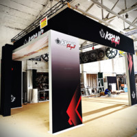 Cabine portative de tissu de tension de salon professionnel à assemblage rapide pour l'exposition de produits et l'affichage de salons commerciaux