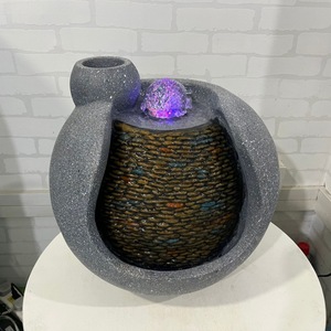 Modern Minimalist Water Feature Artificial Rockery Bonsai Decoration Indoor Outdoor <b>Desk</b> Decor <b>Large</b> 35.5x29x34cm - Product Image 3