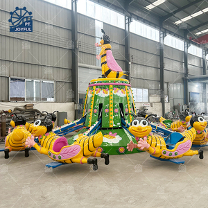 Fabricante de equipos de atracción de recinto ferial Avión de autocontrol Flying Bee Avión rotativo eléctrico Bee Paseos para niños - Product Image 3