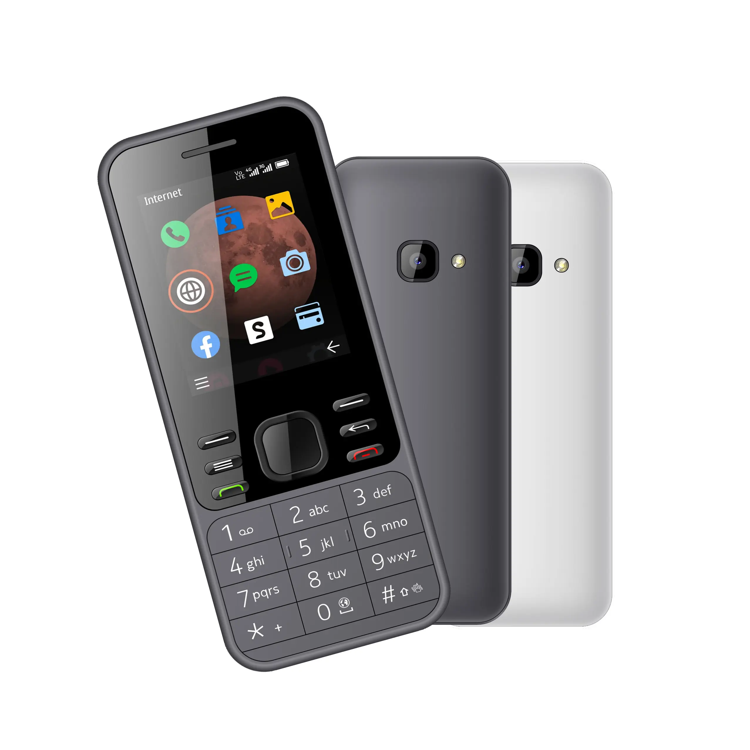 2.4 inch hot sale made in China low price cheap feature keypad 4g network mobile phones 4G