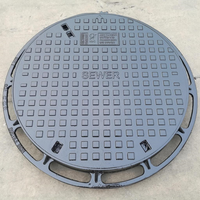 Couvercles de puits rectangulaires en fonte ductile conformes EN124 600x600 C250, grilles d'arbres personnalisées avec service OEM/ODM