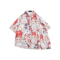Impression personnalisée de haute qualité Chemise d'été pour hommes Chemise de plage Hawaii Chemise hawaïenne à manches courtes pour le surf