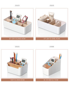 モダンデザインデスクトップケーブル管理ボックスPPプラスチック製木製カバーケーブル主催者4つの排気部付き整理ケーブル - Product Image 5