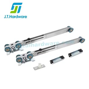 <span class=keywords><strong>Rail</strong></span> coulissant de roue suspendue pour entrepôt de grange rouleau de <span class=keywords><strong>porte</strong></span> en bois de Style moderne 100KG rouleau de <span class=keywords><strong>porte</strong></span> <span class=keywords><strong>coulissante</strong></span> lisse hydraulique - Product Image 1