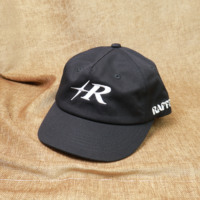 Casquette de baseball à visière courte en pur coton, 5 panneaux, bouton métallique réglable, broderie plate personnalisée avec lettres