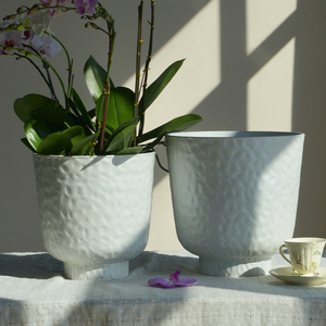 Ensemble de petits pots à fleurs en plastique minimalistes, pots et jardinières modernes <span class=keywords><strong>pour</strong></span> plantes d'intérieur, <span class=keywords><strong>pot</strong></span> à bonsaï <span class=keywords><strong>pour</strong></span> bureau à domicile - Product Image 6