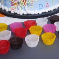 1000 pièces de moules à cupcakes ronds jetables en papier de 25x21 mm, moules à muffins, plateau de cuisson
