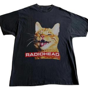 Summer New Men's T-<strong>shirt</strong> <strong>Radiohead</strong> the Bend Funny Short-sleeved Black <strong>Shirt</strong> T-<strong>shirt</strong> Retro Fashion Unisex Short-sleeved Top - Product Image 1