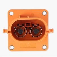 Connecteurs de borne de batterie mâles pour véhicules électriques à énergie nouvelle, en cuivre 16mm², DC HVIL, haute tension, avec interverrouillage PA66, 125A 800V, pour stockage d'énergie