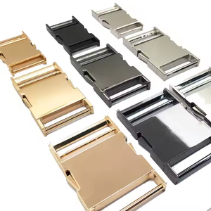 20mmバッグ製造クイックリリースバックル亜鉛合金金属調整可能ウェビングスライドロックバックル - Product Image 3