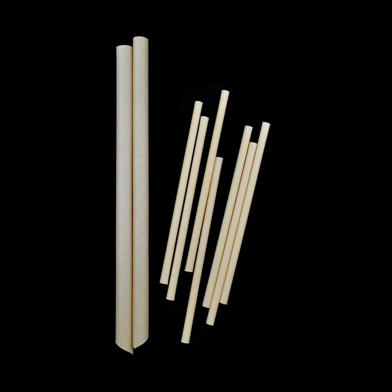 Sugarcane straws disposable plant fiber fully biodegradable PLA straw support packaging and LOGO