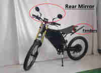2024 populer Harga terbaik listrik sepeda motor Trail 3000w 72v 48v di saham 4 piston rem listrik daya tinggi sepeda Super Power E sepeda