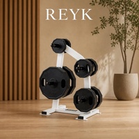 Support de rangement commercial en acier robuste pour plaques de poids et barres d'haltères, accessoires de fitness