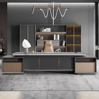 Mobilier de bureau LBZ-82 pour chef gestionnaire de bureau table de bureau exécutive table de bureau de luxe pour chef d'entreprise