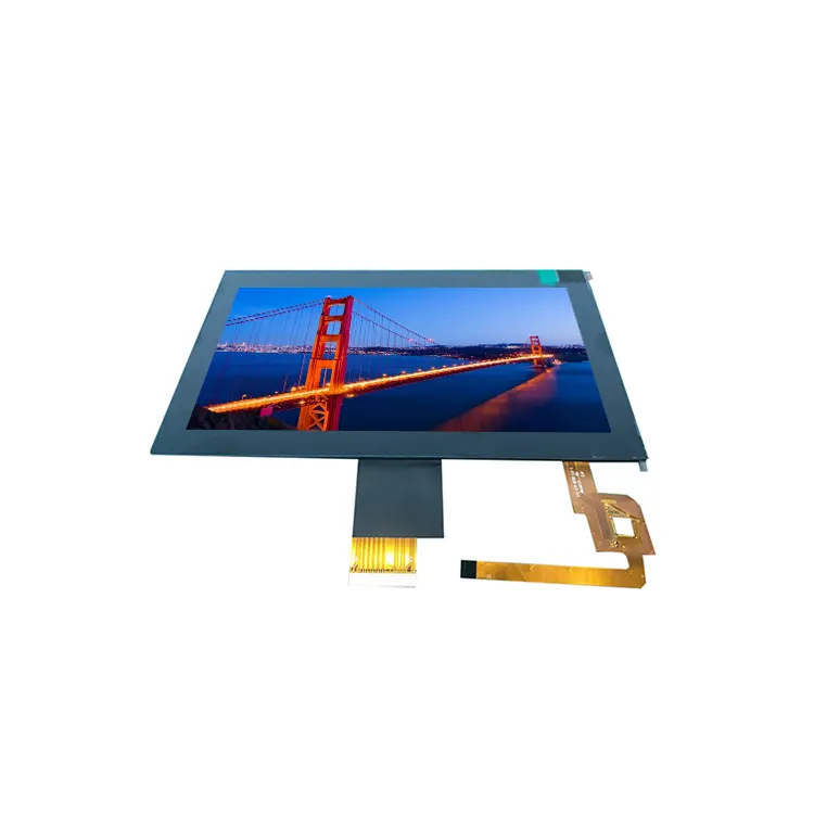 Layar Warna 1024*600 7 Inci Semua Sudut Pandang Antarmuka LVDS Layar LCD TFT IPS