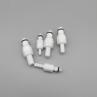 Pom Black 1/4 "filetage de tuyau en ligne raccord fileté à déconnexion rapide connecteur CPC non valvé raccord d'arrêt
