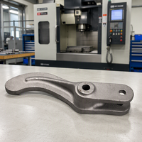 Bras de commande en fonte ductile usiné CNC de précision sur mesure pour engins de construction, bras oscillant moulé
